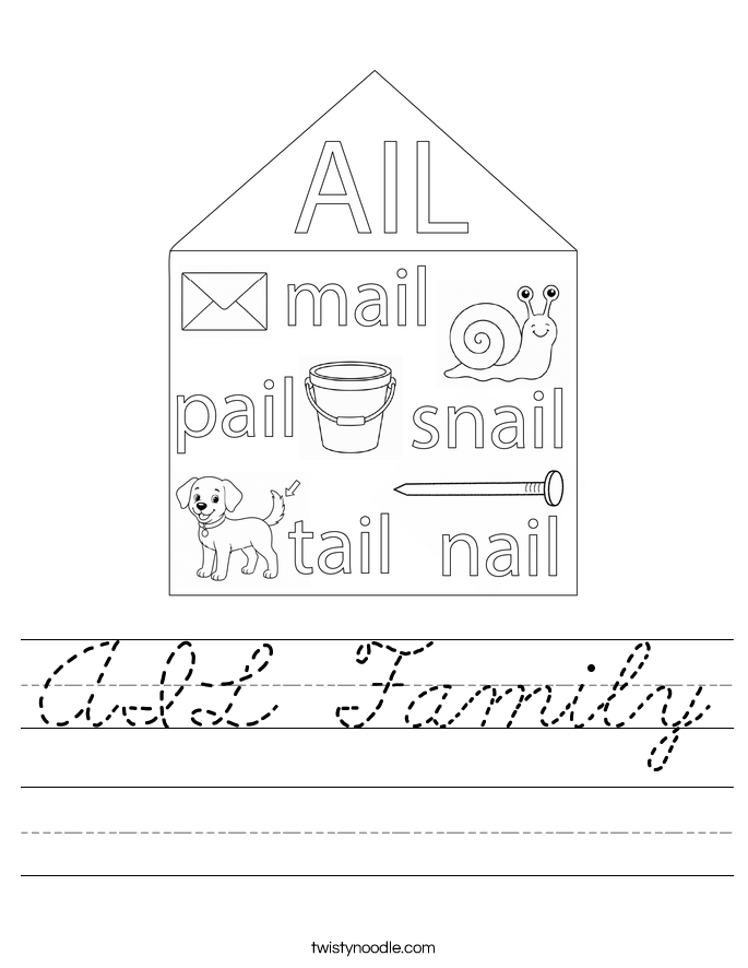 AIL Family Worksheet