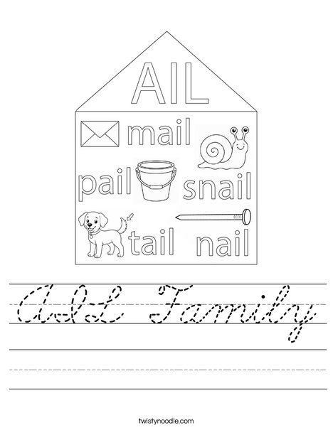 AIL Family Worksheet