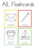 AIL Flashcards Coloring Page