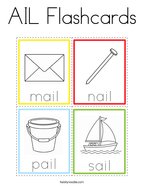 AIL Flashcards Coloring Page