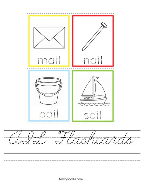 AIL Flashcards Worksheet