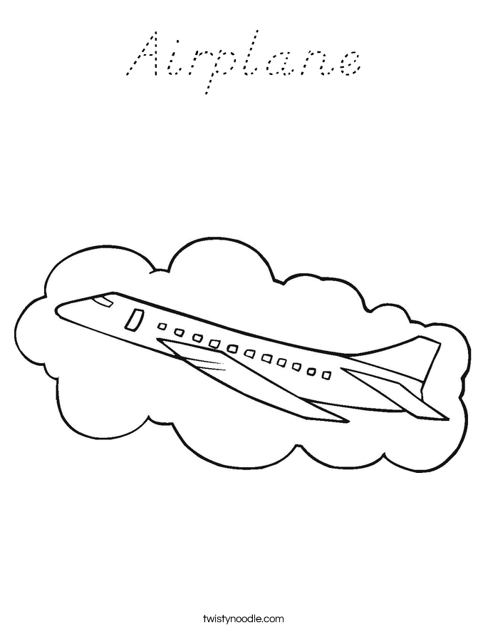 Airplane Coloring Page