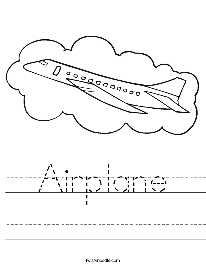 Airplane Worksheet