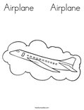 Airplane      Airplane Coloring Page