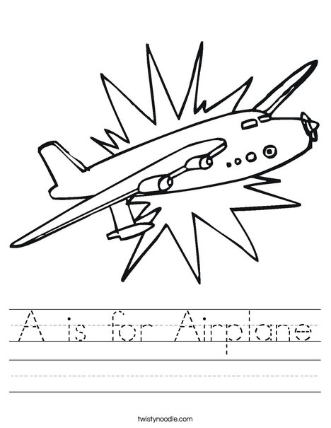 Aeroplane Worksheet