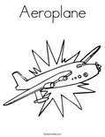 Aeroplane Coloring Page