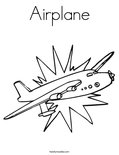 Airplane Coloring Page