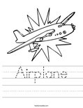 Airplane Worksheet