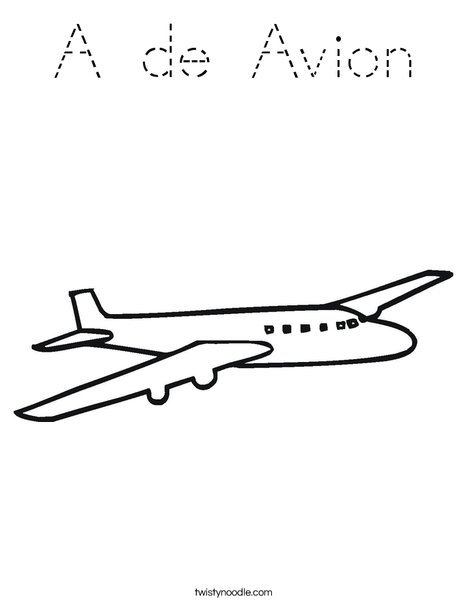 Jet Plane Coloring Page