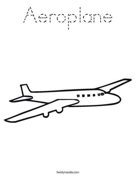 Jet Plane Coloring Page