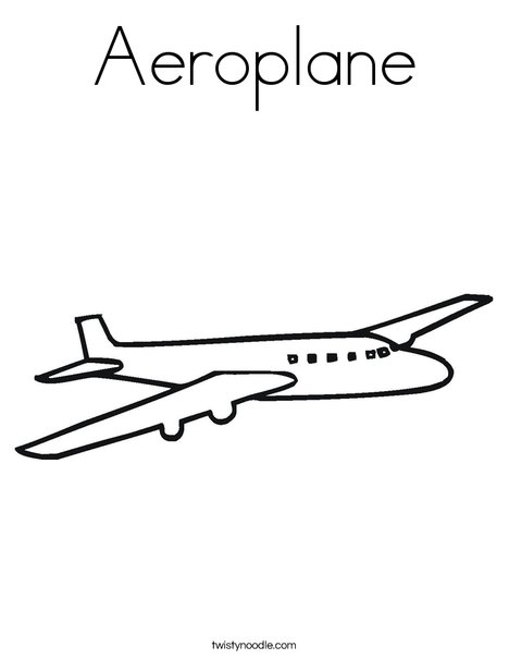 Jet Plane Coloring Page