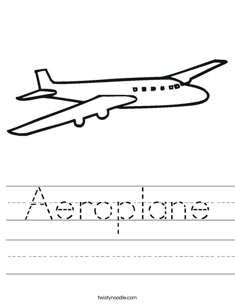Jet Plane Worksheet