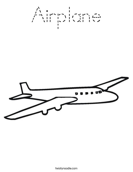 Jet Plane Coloring Page