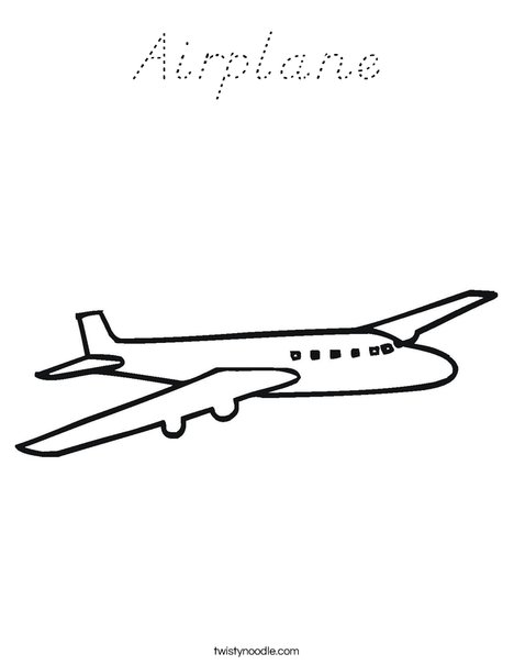 Jet Plane Coloring Page