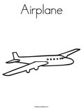 Airplane Coloring Page