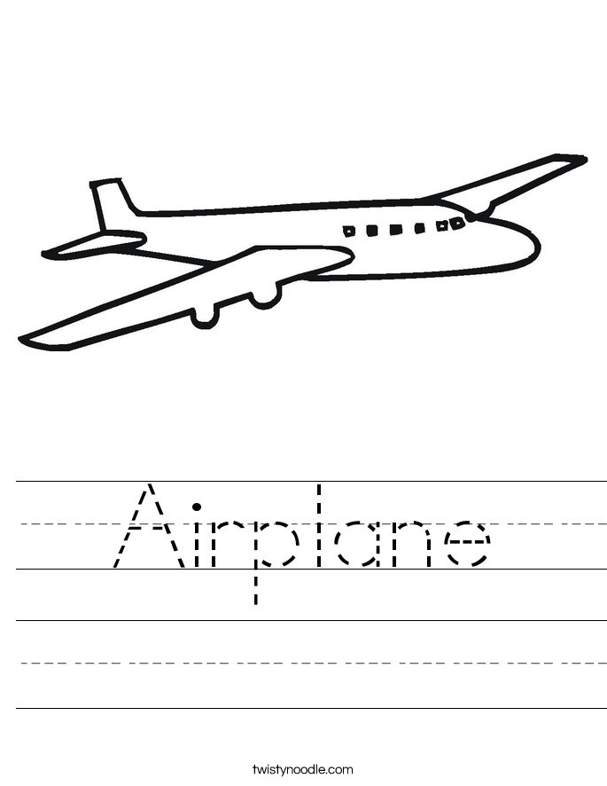 Airplane Worksheet