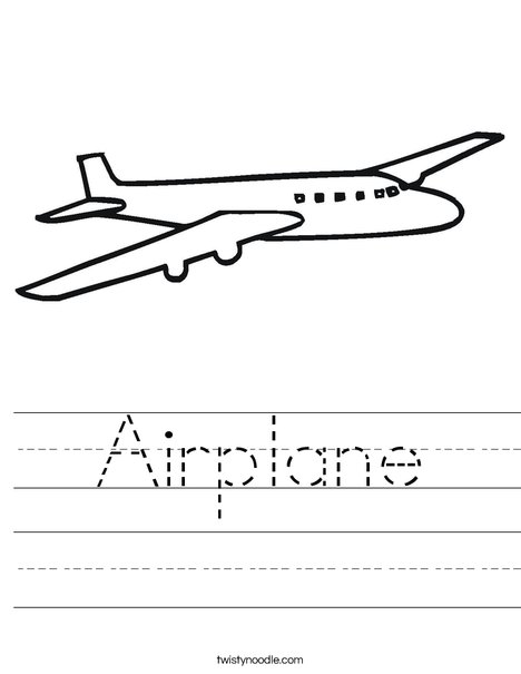 Jet Plane Worksheet