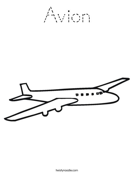 Jet Plane Coloring Page