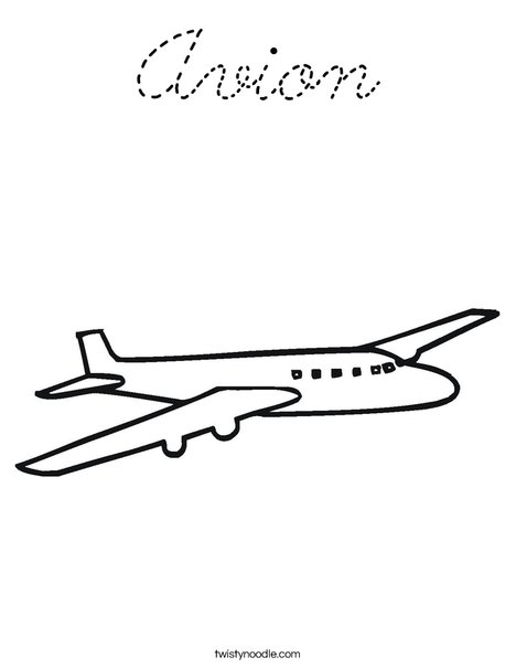 Jet Plane Coloring Page
