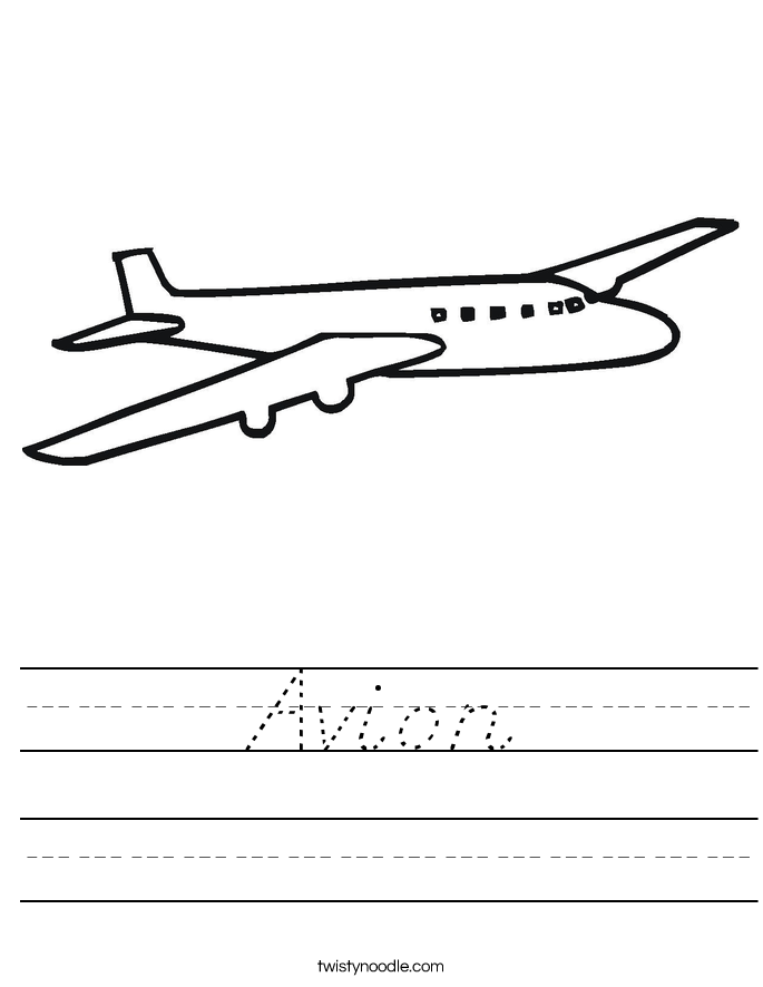 Avion Worksheet