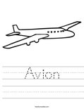 Avion Worksheet