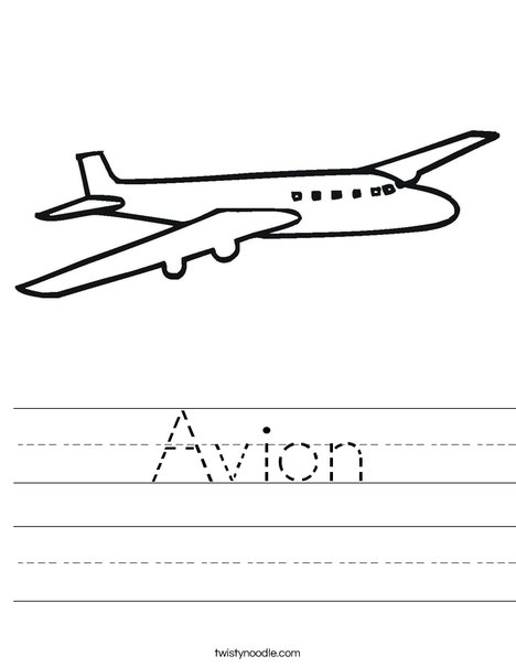 Jet Plane Worksheet