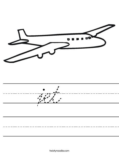 Jet Plane Worksheet