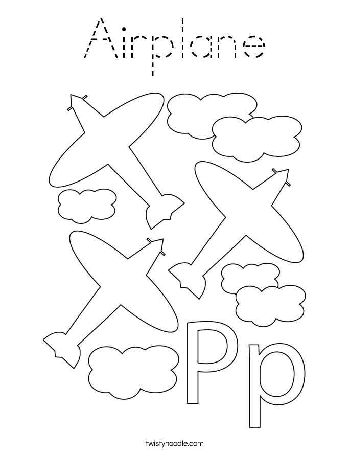 Airplane Coloring Page