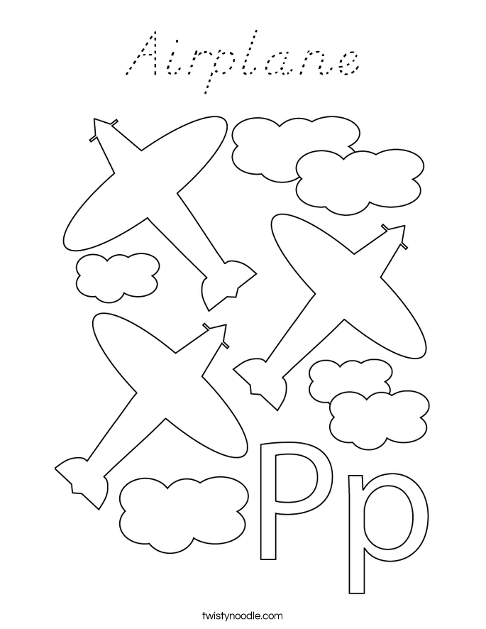 Airplane Coloring Page