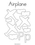 Airplane Coloring Page