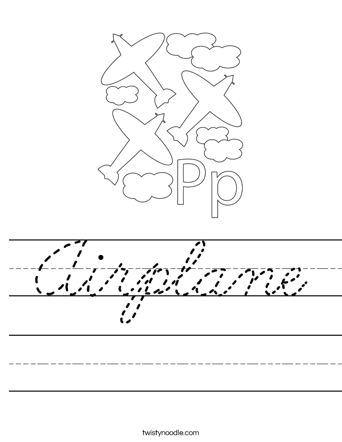 Airplane Worksheet