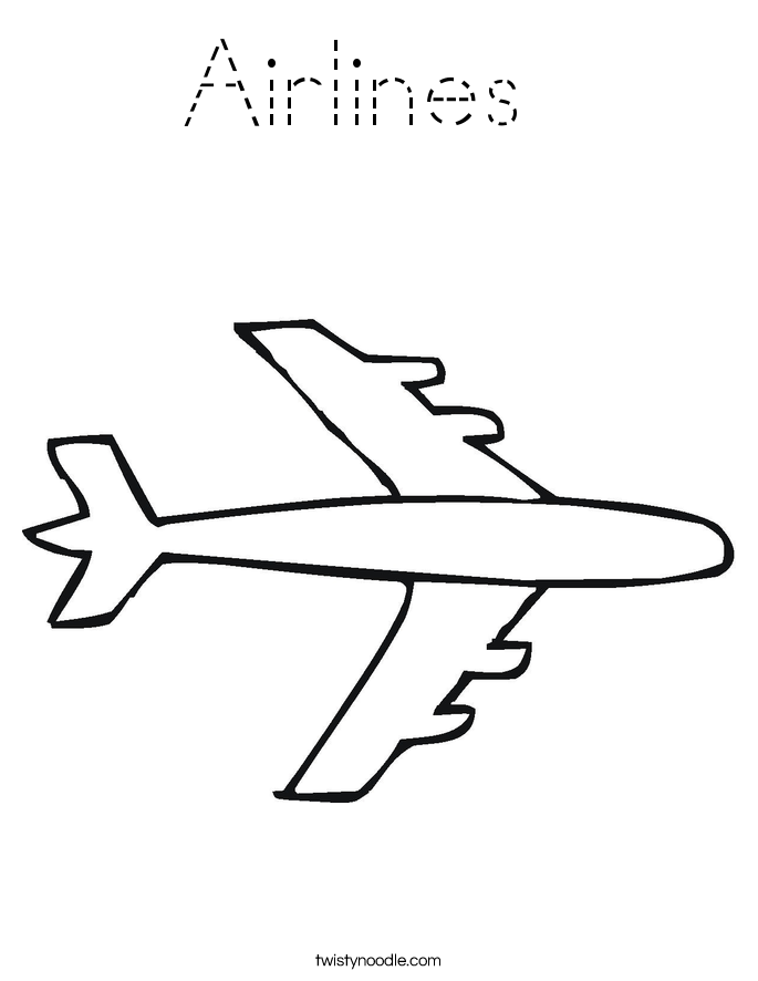 Airlines  Coloring Page