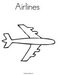 Airlines Coloring Page