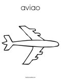 aviao Coloring Page