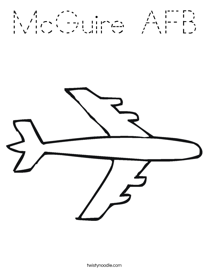 McGuire AFB Coloring Page