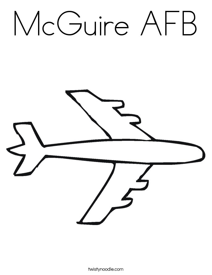 McGuire AFB Coloring Page