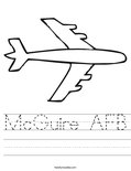 McGuire AFB Worksheet