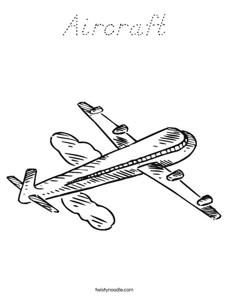 Jet Airplane Coloring Page