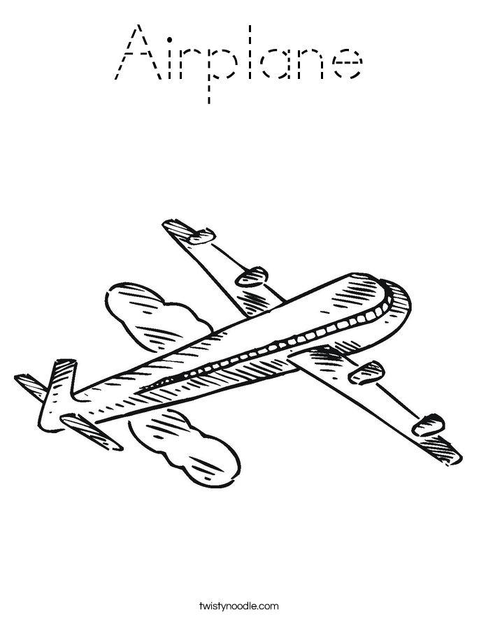 Airplane Coloring Page