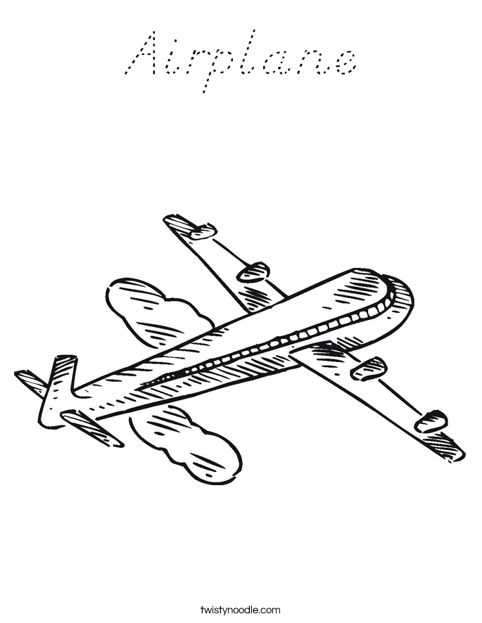 Airplane Coloring Page