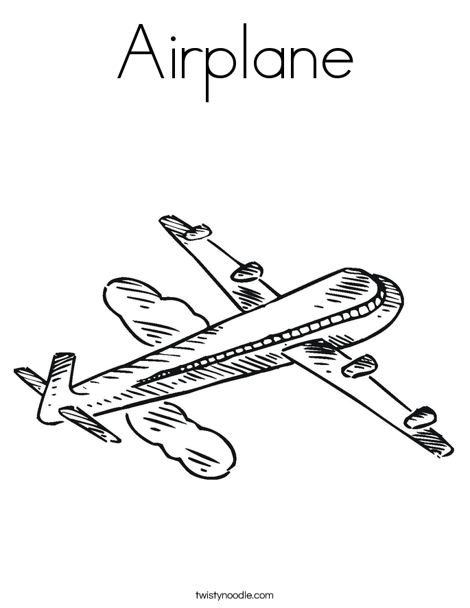 Airplane Coloring Page