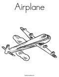Airplane Coloring Page