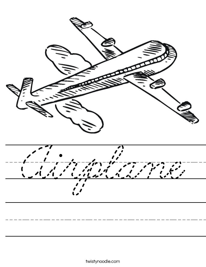 Airplane Worksheet