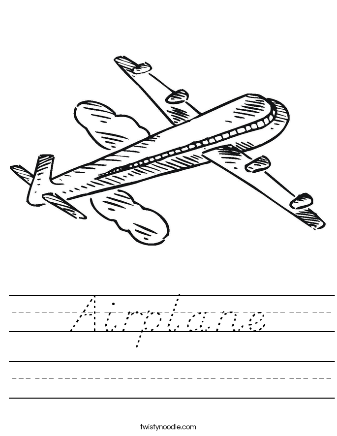 Airplane Worksheet