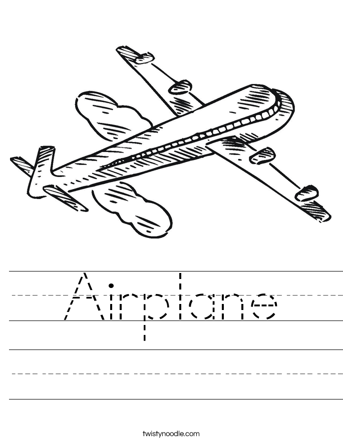 Airplane Worksheet