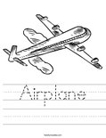 Airplane Worksheet
