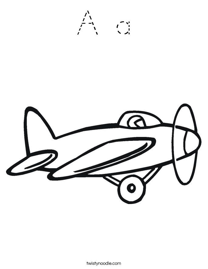 A a Coloring Page