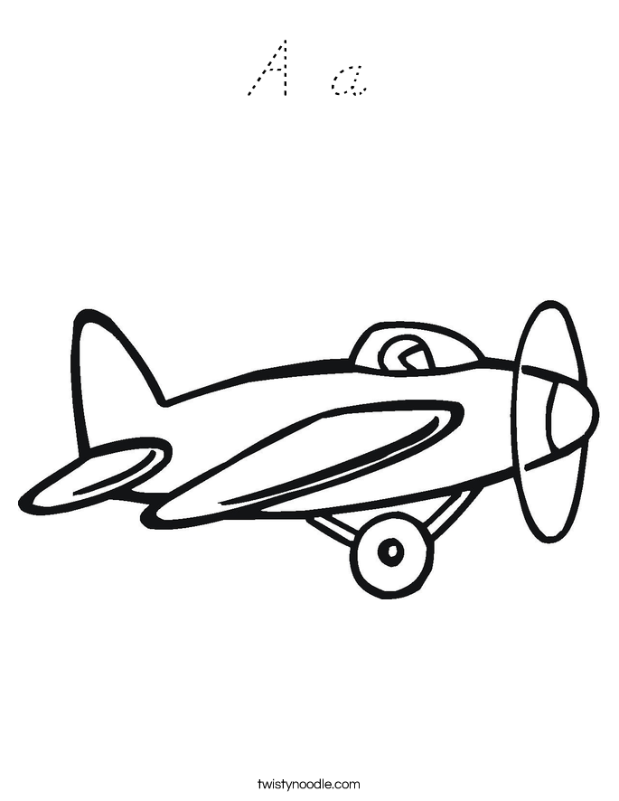 A a Coloring Page