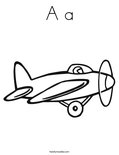A a Coloring Page