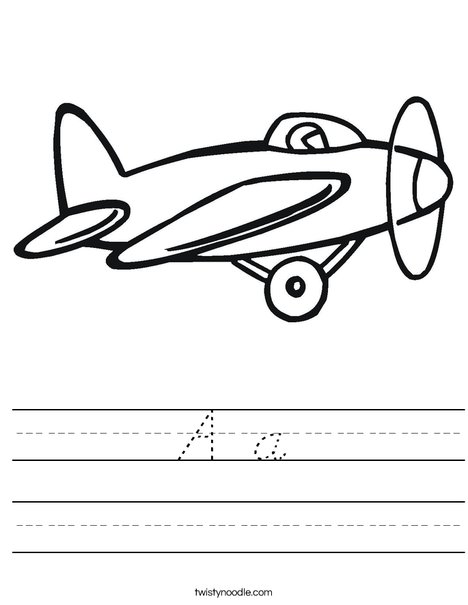 Prop Airplane Worksheet